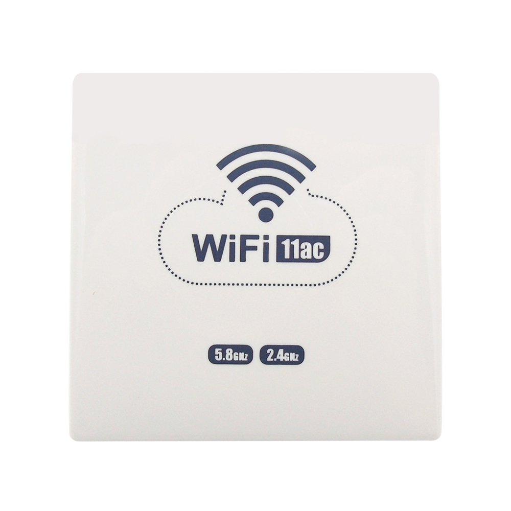 OUTENGDA 11ac Dual-band Wall Wireless AP Wall-mount Socket WiFi Booster Router (M750)