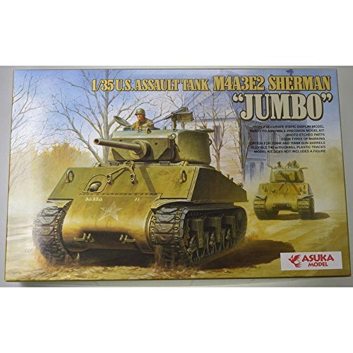 1/35 Scale U.S Assault Tank M4A3E2 Sherman "Jumbo" Model Construction Kit