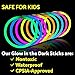 Glow Sticks Bulk Necklaces Headband Party Colored Glow In The Dark Party Supplies Toys Necklaces For Kids Bracelet Bulk Supply Lights Glowing Bracelets Glow Sticks Multicolor (Total 100 Pcs 7 Colors)
