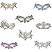 BAWASEEHI Sexy Lace Masquerade Masks for Women Venetian Style Eye Mask for Costume Ball Halloween Party (Multicolor,Set of 8)