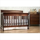 Bundle-11 Kalani 4-in-1 Convertible Crib with Toddler Rail in Espresso (Set of 2)