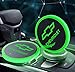 2pcs LED Car Cup Holder Lights for Chevrolet, 7 Colors Changing USB Charging Mat Luminescent Cup Pad, LED Interior Atmosphere Lamp