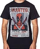 Marvel Comics Men's Wanted Wade Wilson Deadpool T-Shirt