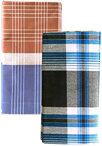 Cotton Lungis for Men||Assorted Colours or Checks