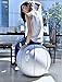 Vivora Luno Exercise Ball Chair, Marble Cover, Felt, Standard Size (22 to 24 inches), for Home Offices, Balance Training, Yoga Ball
