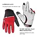ZOOKKI Cycling Gloves Mountain Bike Gloves Road Racing Bicycle Gloves Light Silicone Gel Pad Riding Gloves Touch Recognition Full Finger Gloves Men/Women Work Gloves - XXL