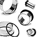 Plugs Kit 00G-20mm Stainless Steel Plugs Stretching Kit (10mm-20mm) - 12 Pieces