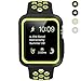 BRG Apple Watch Case with Band, Shock-proof and Shatter-resistant Protective Case with Silicone Sport iWatch Band for Apple Watch Series 2 Series 1 Sport and Edition 42mm M/L, Black/Volt