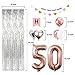 50th Birthday Decorations Banner Balloon, Happy Birthday Banner, 50th Balloons, Number 50 Balloons, 50 Years Old Birthday Decoration Supplies
