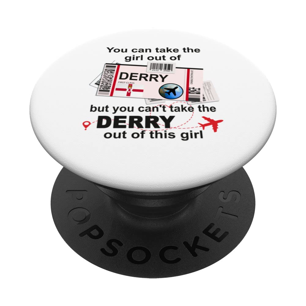 Derry Girl - Derry Boarding Pass - Derry PopSockets Swappable PopGrip