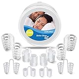 Snore Stopper- Anti Snoring Devices ,Stop Snoring To Prevent Sleep Apnea ,Easiest and Most Comfortable Snoring Aids - 2 Styles - 4 Sizes (8 SET)