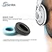 Senitek Replacement Ear Pads For Headphones By Protein Leather Earphone Covers - Memory Foam For Unmatched Comfort & Noise Blocking - Headset Cushions - 8 compatible models - Leather