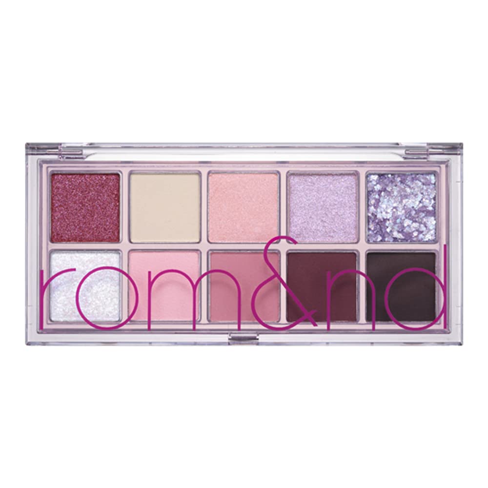 rom&nd Better Than Paletteㅣ10 Blendable ShadesㅣLong Lasting and Neutral Eyeshadow PaletteㅣHigh Pigmented Smooth, Matte, Glitter, Shimmer Eye Makeupㅣ (07 BERRY FUCHSIA GARDEN) — image 1