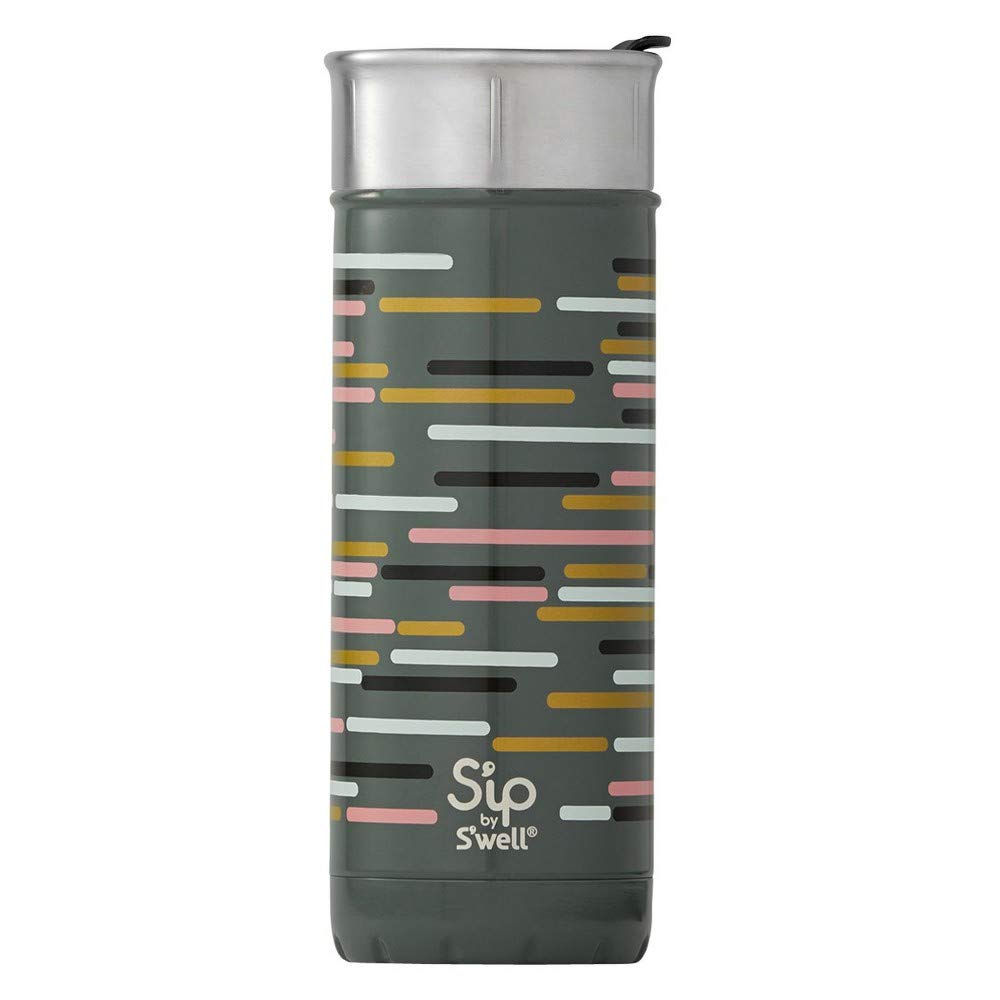 S'ip by S'well 16oz Vacuum Insulated Stainless Steel Portable Travel Beverage Mug - Seal The Deal Pink