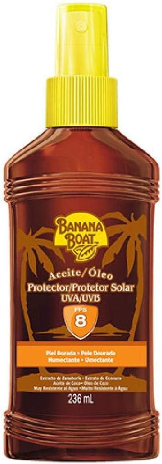 Banana Boat Bronzeador Óleo FPS 8, Marron