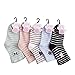 MKLOT 5 Pairs Assorted Non Skid Kids Cozy Ankle Cotton Socks Baby Boys Girls Toddler Walker Stretch Cartoon Footsocks Sneakers Crew Socks With Grip For 3-5 Years Old Kids
