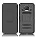 Moto G5S Plus Case, Elegant Choise Hybrid Heavy Duty Dual Layer Shockproof [Swivel Belt Clip] Holster with [Kickstand] Combo Rugged Protective Case Cover for Motorola Moto G5S Plus / XT1806 (Black)