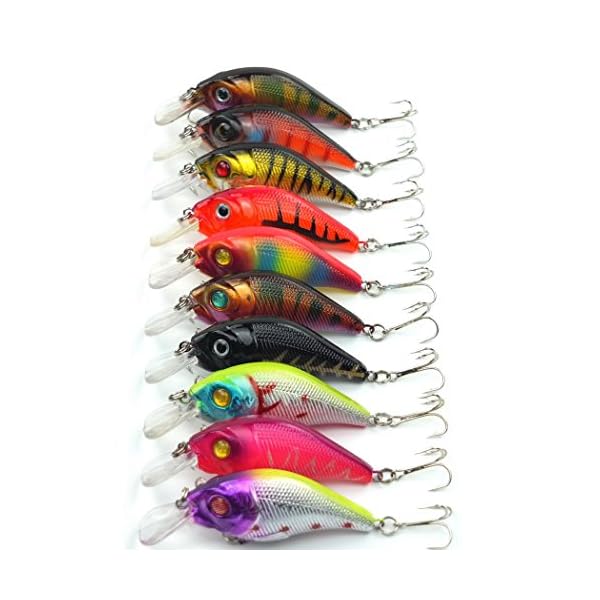 Aorace-10pcslot-Minnow-Fishing-Lure-Crank-Bait-Hooks-Bass-Crankbait-Tackle-75cm102g-Isca-Artificial-Para-Pesca-Hard-Bait