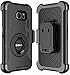 Note 5 Case, Galaxy Note 5 Holster case, SGM (TM) Hybrid Dual Layer Combo Armor Defender Protective Case with Kickstand + Belt Clip Holster for Samsung Galaxy Note 5 (Black)