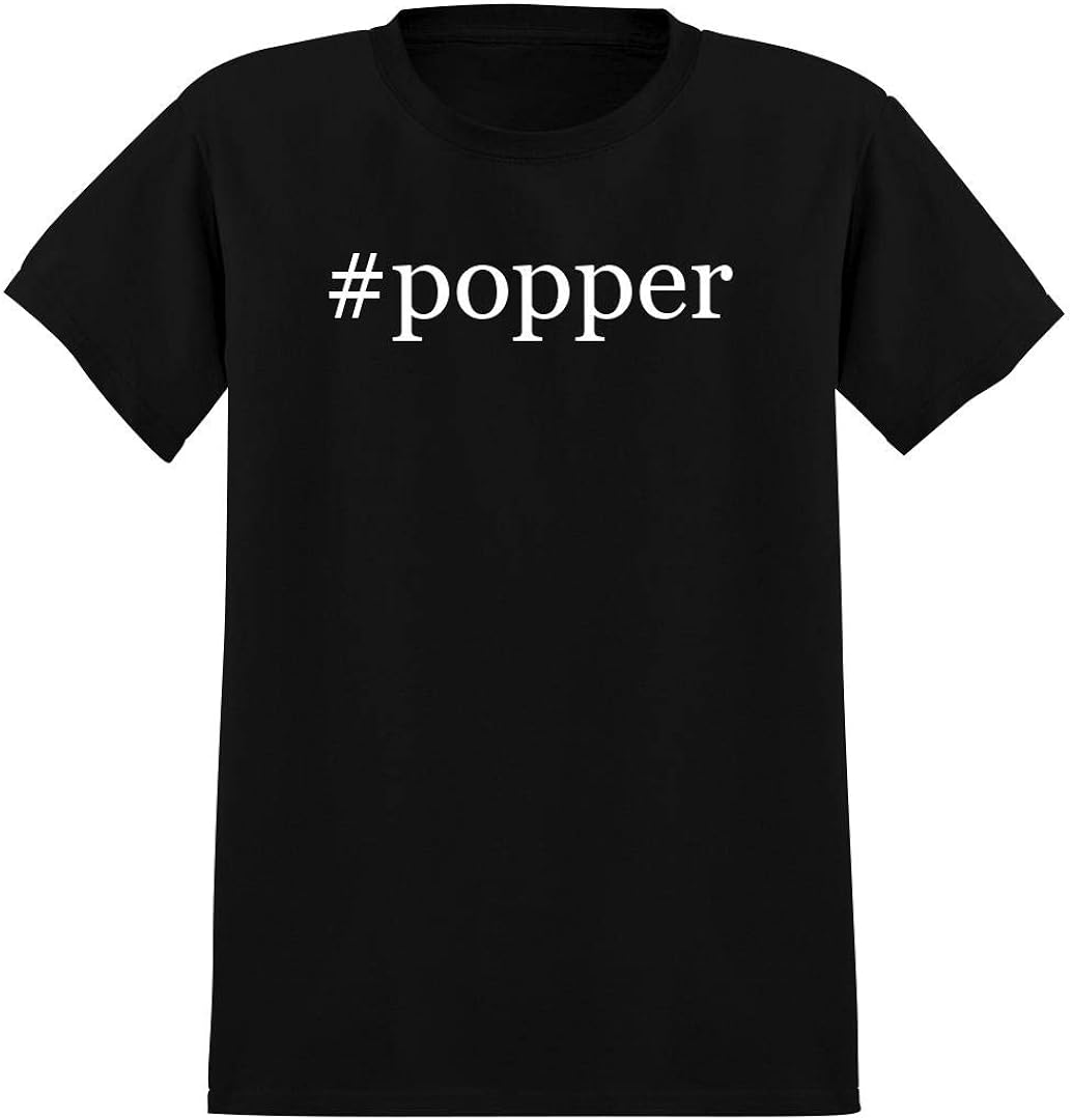 popper Men's Hashtag Soft Graphic TShirt Tee Clothing