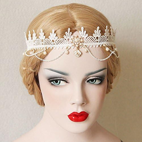Punk Gothic Lace Headband Pendant Chain Princess Queen Crown Cosplay Halloween