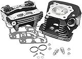 S&S Cycle Super Stock 89cc Cylinder Head Kit - .640in. Lift Springs - Winkle Black 106-3240