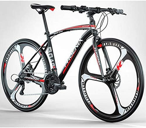 Mens Road Bike 700c 52cm Carbon Steel Frame 27 Inch Wheels 24 27 Speed Variable Speed Gears Dual Disc Brakes Mountain Bicycle Endurance Road Bicycle Black 27 Speed Buy Online At Best Price