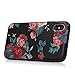 YOKIRIN iPhone Xs Case (2018), Printed Floral Shock-Absorption Soft TPU Rubber Skin Gel Bumper Crystal Colorful Butterfly Anti-Scratch Fingerprint Ultra Thin Slim Protective Cover for iPhone X 2017