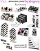 byAlegory Acrylic Makeup Brush Organizer 24 Space Storage w/ Deep Slots For Cosmetic Beauty Brushes Refillable Container - Pink Clear