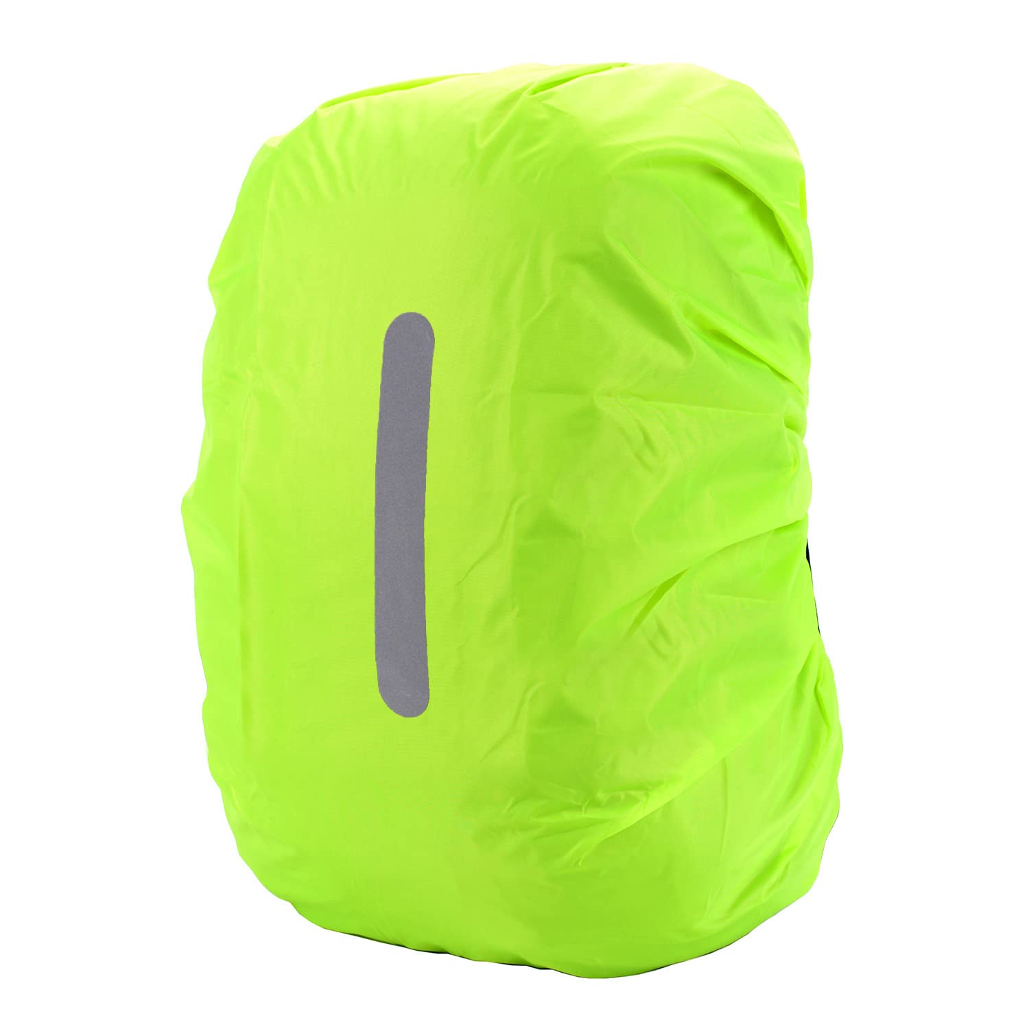 HYCOPROT Waterproof Backpack Rain Cover with Reflective, High Visibility Foldable Ultralight Dust and Rain Cover Rucksack for Hiking Camping Touring Cycling (Yellow, L)