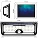ISTAR 136 LED Super Bright Solar Lights Outdoor, Solar Powered Motion Sensor Lights Waterproof & Wire Free Wall Lights for Front Door, Garden, Patio,Yard (Black)