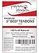 Peppy Pooch Beef Tendons 5” Sticks – 12 Pack. All-Natural American Beef Chews for Dogs. Made in USA.