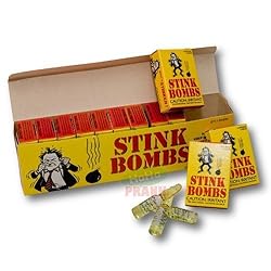 Rhode Island Novelty 36 Stink Bombs-3 Glass Vials Per Box Stinky and Smelly Nove