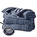 Sunbeam Heated Blanket | Microplush, 10 Heat Settings, Lagoon Blue, Full - BSM9KFS-R531-16A00