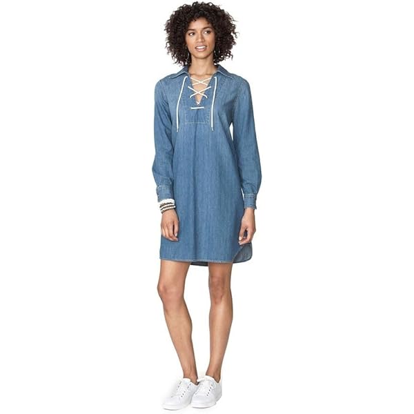 white christmas dresses Ellora Criss-Cross Back Denim Maxi Dress Navy– Selfie Leslie main image 0