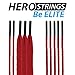 East Coast Dyes 1-Pack Lacrosse HeroStrings Pro Stringing Kit Red HM-Strings-Red-1P