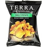 TERRA Sweet Potato Chips, No Salt Added, 1.2 oz. (Pack of 24)
