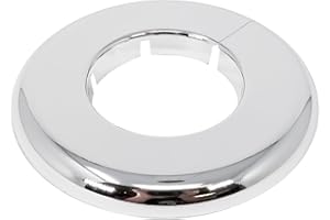 PLB23013P112IPS EvertechPRO Wall Plate - Chrome Plated 1-1/2 Inch IPS Escutcheon Plate - Split Flange - Easy Installation Plastic Material - Universal Escutcheons Flanges