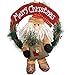 D-FantiX Santa Christmas Wreath, 14 Inch Merry Christmas Front Door Wreaths Small Christmas Decorations Home Decor primary