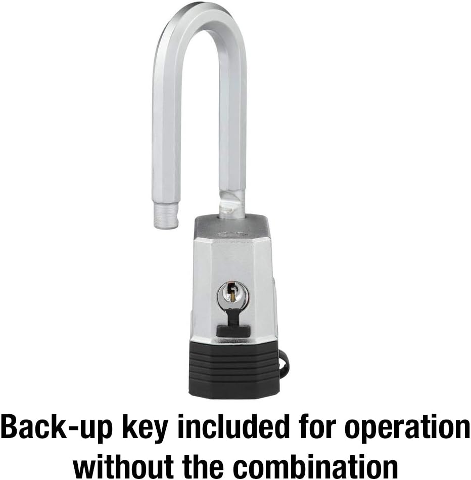 Master Lock M176XDLH Heavy Duty Outdoor Set Your Own Combination Lock, 1 Pack, Silver - - 