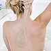 Bath Brush Back Scrubber Soft Shower Body Brush with Natural Wheat Straw Handle (Nordic Beige)