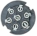 Hopkins 50944 7-Pin Round Heavy Duty Test Connector for Tow Doctor