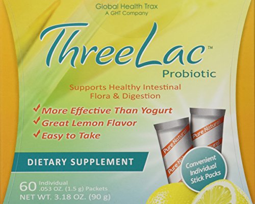 Global Health Trax ThreeLac Probiotic Lemon -- 120 Packets 2 boxes Global Health Trax ThreeLac Probiotic Lemon -- 120 Packets 2 boxes