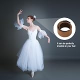 URAQT Hair Bun Maker 2Pcs Light Brown Plastic Easy Donut Fold Wrap DIY Styling view 6