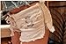 Women Hot Sexy Low Waist Side Zipper Burr Cut Off Lacing Mini Jean Denim Shorts White L