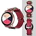 Special Edition Handmade Rose Leather Watch Band Compatible with Galaxy Watch 40mm Watchband for Samsung Galaxy Watch 42mm Replacement Band Strap with with Stainless Steel Buckle Women Men