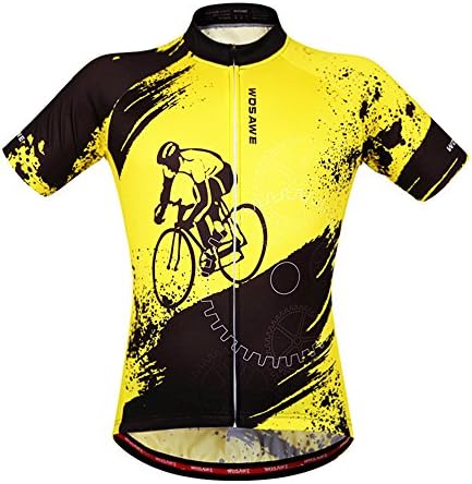 Cool Sports Jersey Jacket Short Sleeve Bicycle Shirt Soft Comfortable Light Weight Breathable L