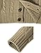 H2H Mens High Neck Twisted Knit Cardigan Long Sleeve Sweater Ivory US M/Asia L (KMOCAL020)