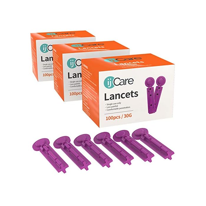 ijCare 30g Lancets for Blood Testing (300pcs) – Fits Any Standard Lancet Devices, and Diabetic Lancing Device in Our…