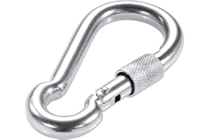 PROND Locking Carabiners, Heavy Duty Carabiner, 316 Stainless Steel Screw Lock Carabiner Hooks